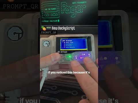 🍍📟 New DuckyScript: PROMPT_QR - WiFi Pineapple Pager #pentesting #hacking #cybersecurity